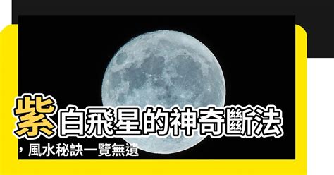 紫白飛星的斷法|學會紫白飛星，這本最好學